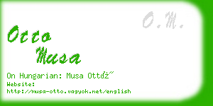 otto musa business card